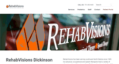 Desktop Screenshot of dickinson.rehabvisions.com