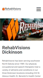 Mobile Screenshot of dickinson.rehabvisions.com
